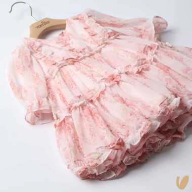 Abito chiffon fiori Abito e Tute