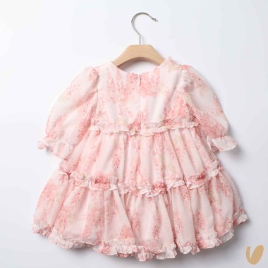 Abito chiffon fiori Abito e Tute