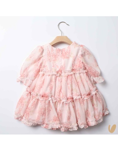 Chiffon flowers dress