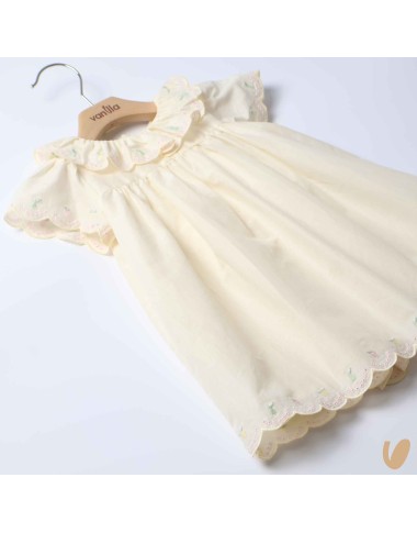 Cotton and Sangallo dress