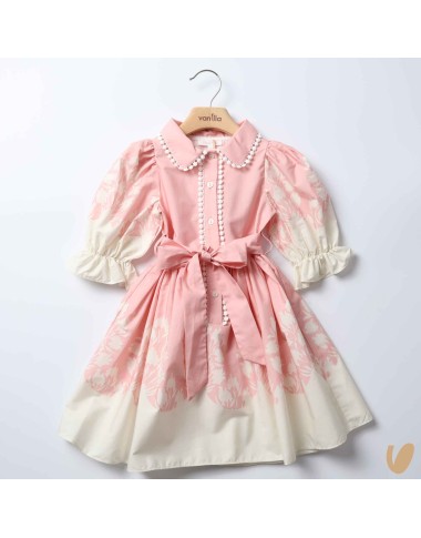 Two-tone cotton dress