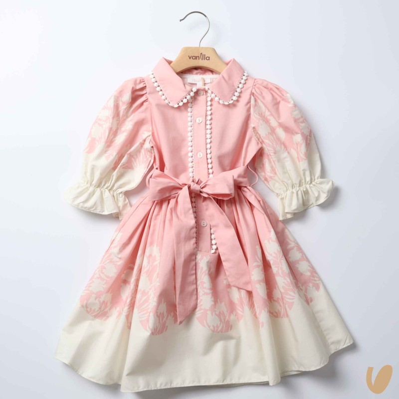 Abito bicolore in cotone Abito e Tuta