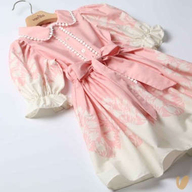 Abito bicolore in cotone Abito e Tuta