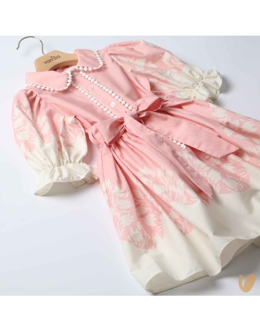 Two-tone cotton dress