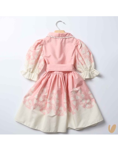 Two-tone cotton dress