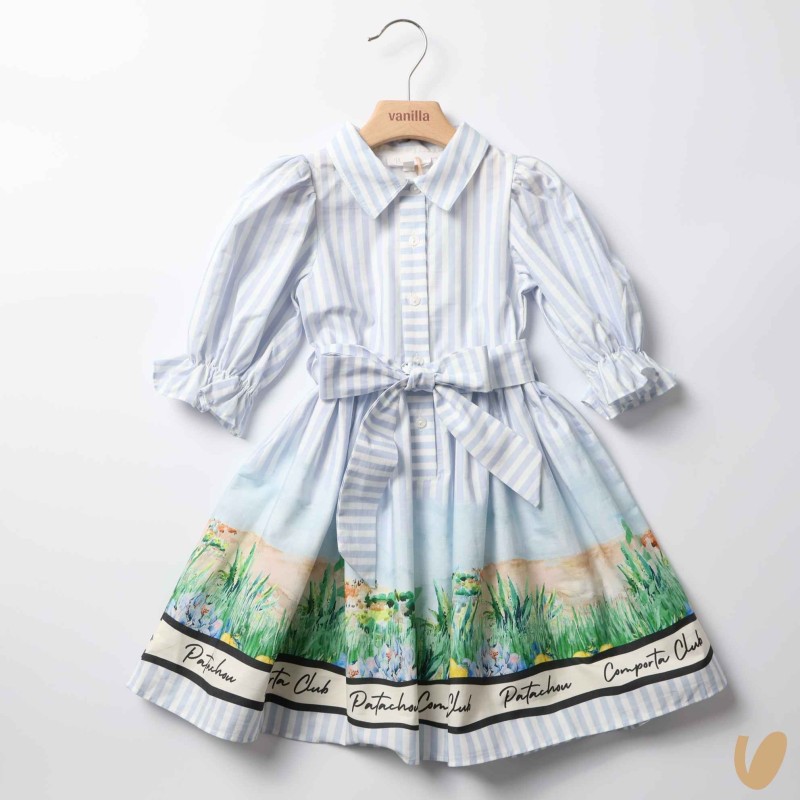 Abito righe in cotone Abito e Tuta