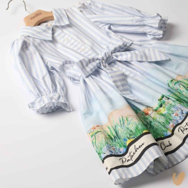 Abito righe in cotone Abito e Tuta