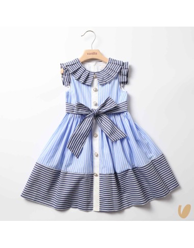 Abito righe patchwork Abito e Tuta