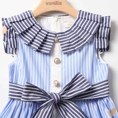 Abito righe patchwork Abito e Tuta