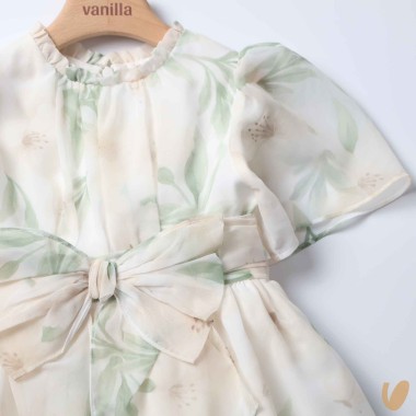 Abito chiffon fiori Abito e Tuta