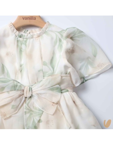 Chiffon flowers dress