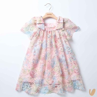 Abito macramè arcobaleno Abito e Tuta