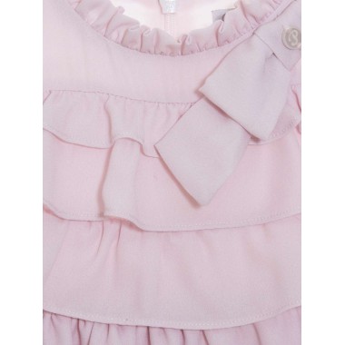 Abito chiffon balze Neonata 0/36