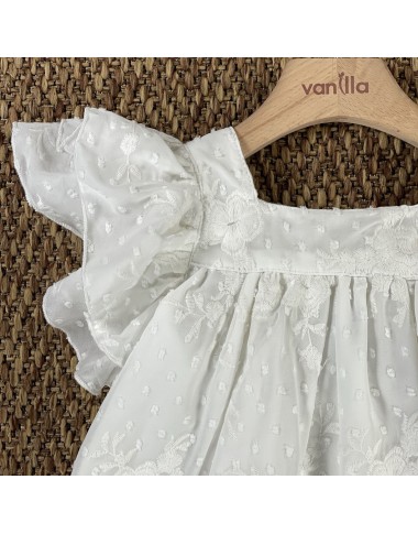 Abito chiffon plumetis Bimba 2/8 anni