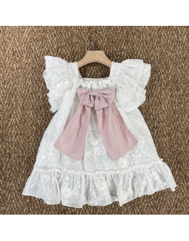 Abito chiffon plumetis Bimba 2/8 anni
