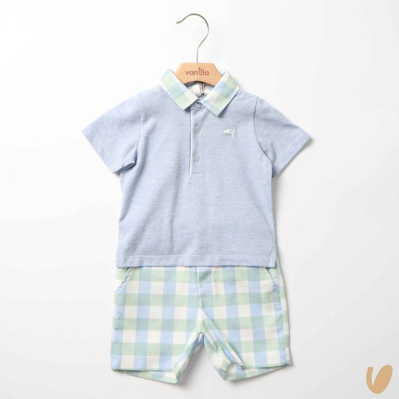 Completo polo e bermuda Completo e Pagliaccetto