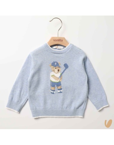 Maglia in filo orsetto golf Cardigan e Maglia