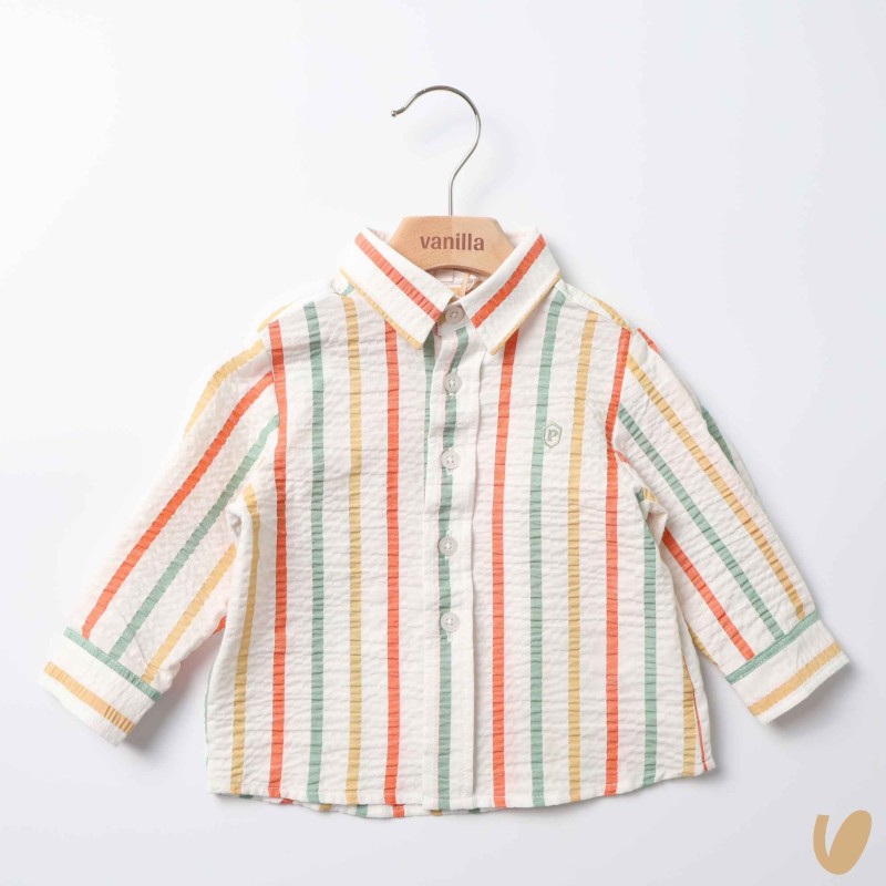 Camicia righe cotone T-Shirt e Camicia