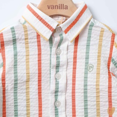 Camicia righe cotone T-Shirt e Camicia