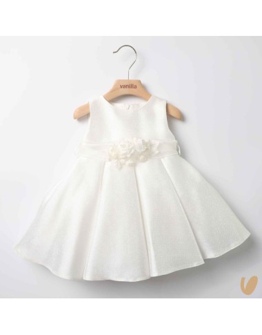 Chiffon baptismal dress water effect
