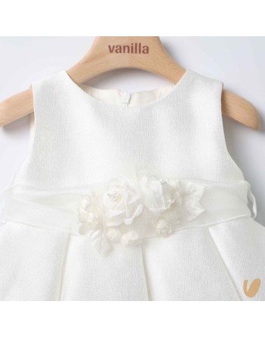 Chiffon baptismal dress water effect