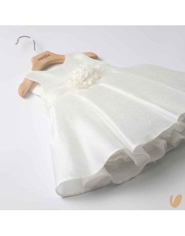 Chiffon baptismal dress water effect