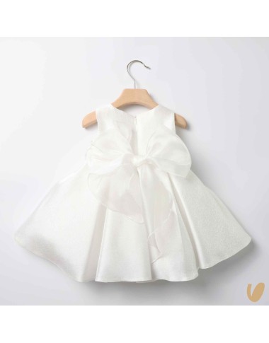 Chiffon baptismal dress water effect