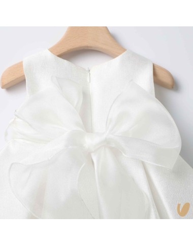Chiffon baptismal dress water effect