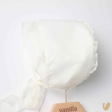 Abito con cuffietta punto smock Battesimo