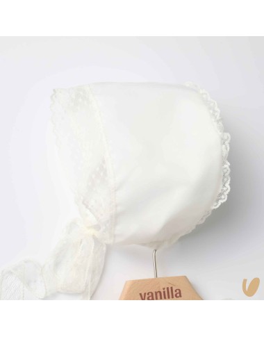 Abito con cuffietta punto smock Battesimo