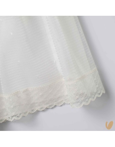 Abito con cuffietta punto smock Battesimo