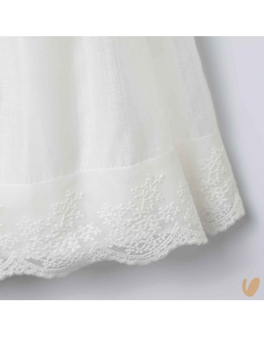 Abito con cuffietta punto smock Battesimo