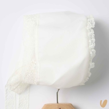 Abito lungo con cuffietta punto smock Battesimo