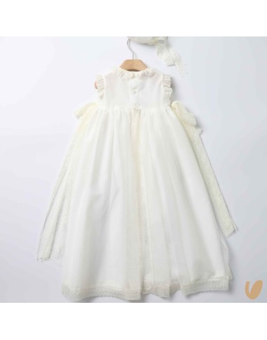 Long dress with smock point headphone