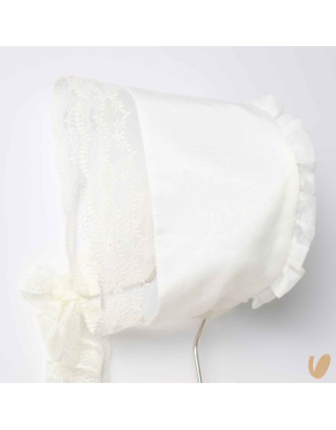 Abito lungo con cuffietta punto smock Battesimo