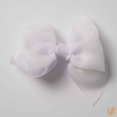 Maxi molletta con fiocco in organza Mollette e Fermagli