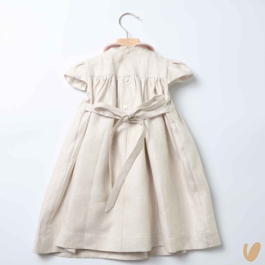 Abito in lino punto smock Abito e Tute