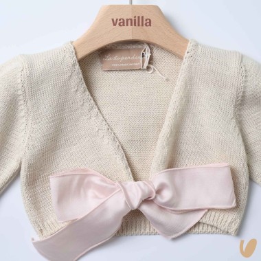 Scaldacuore con fiocco Cardigan e Maglia