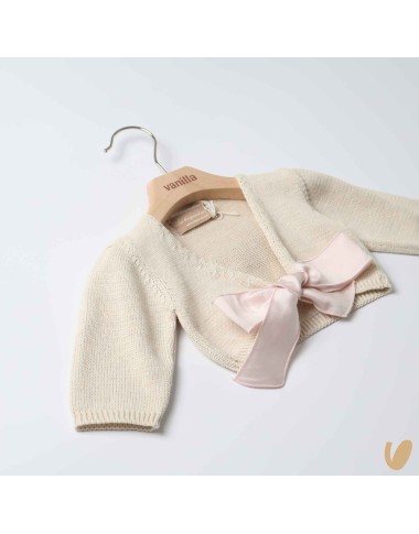 Scaldacuore con fiocco Cardigan e Maglia