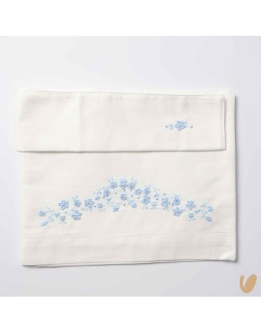 Boquet sheet set of hand-embroidered flowers
