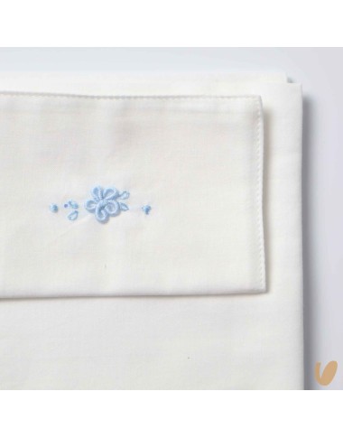 Boquet sheet set of hand-embroidered flowers