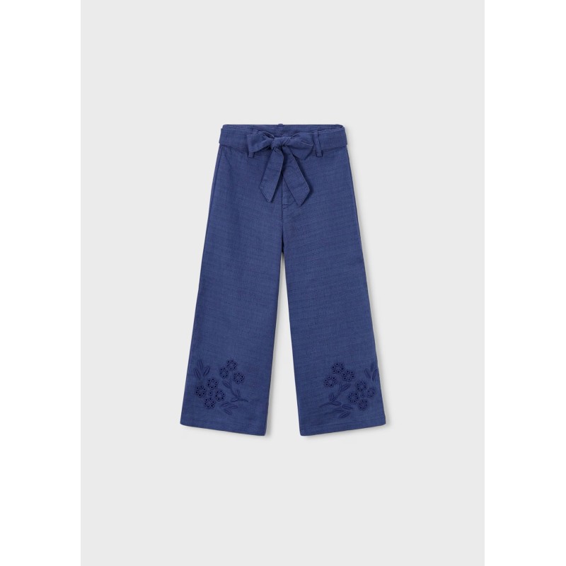 pantalone cropped con ricami Pantaloni e Jeans
