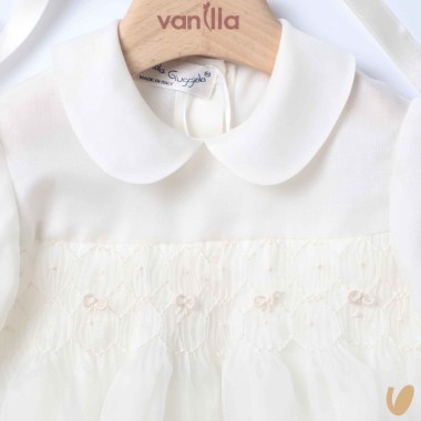 Completo battesimale in pura seta Battesimo