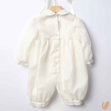 Completo battesimale in pura seta Battesimo