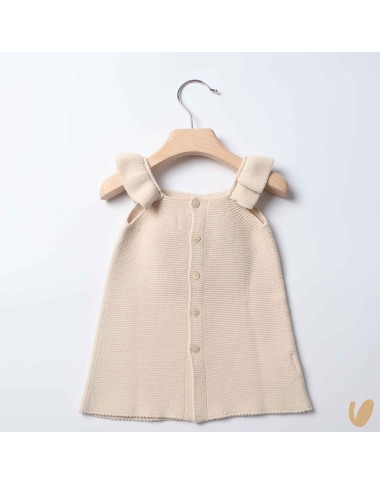 Thread dress with bow