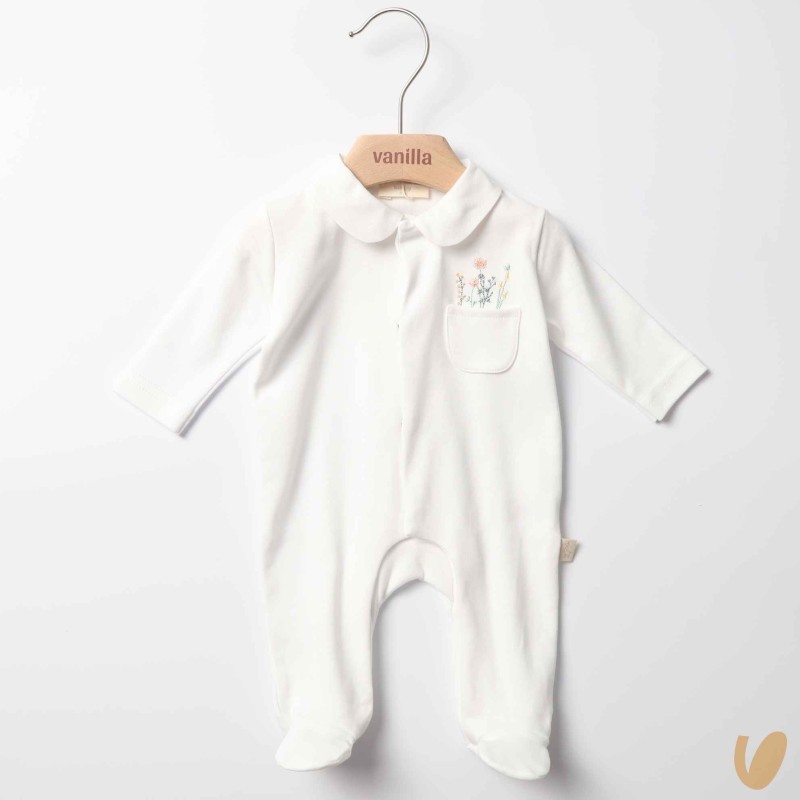 Tutina cotone fiorellini Completo e Pagliaccetto