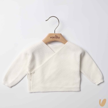 Cardigan incrociato in filo di cotone Maglia e Cardigan