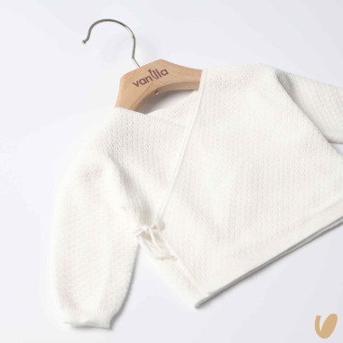 Cardigan incrociato in filo di cotone Maglia e Cardigan