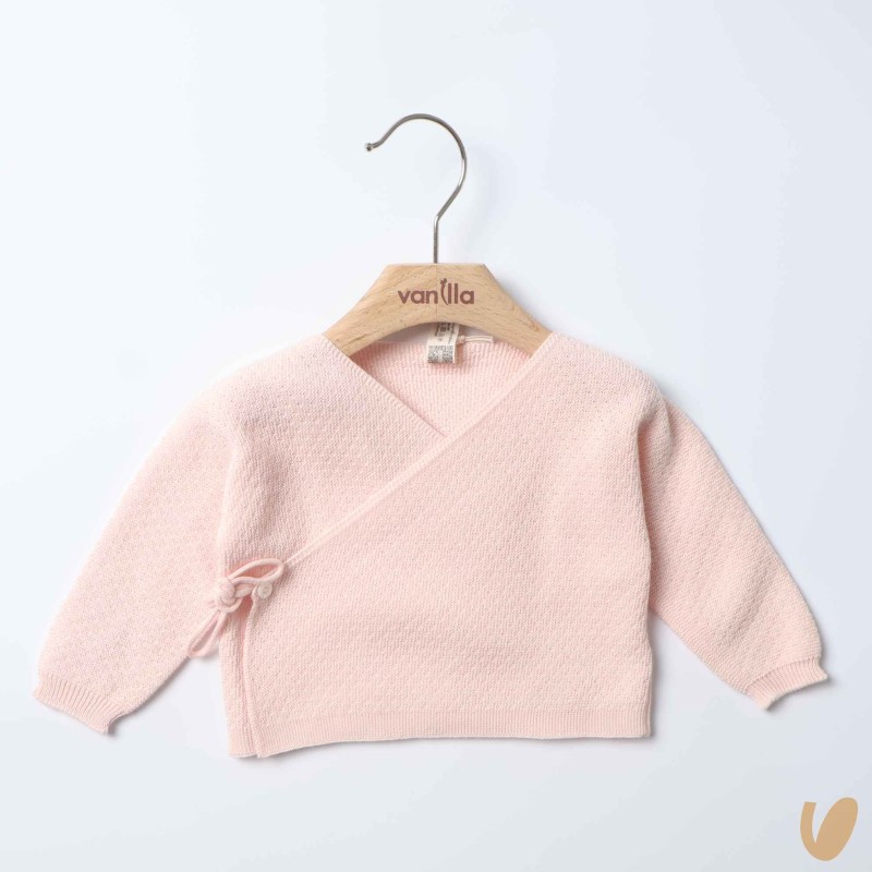Cardigan incrociato in filo di cotone Maglia e Cardigan