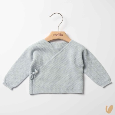 Cardigan incrociato in filo di cotone Maglia e Cardigan